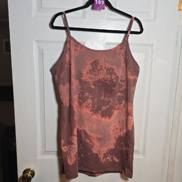 torrid Tops - 189 Torrid 3 3X Tie-Dye Camisole in Brown and Pink